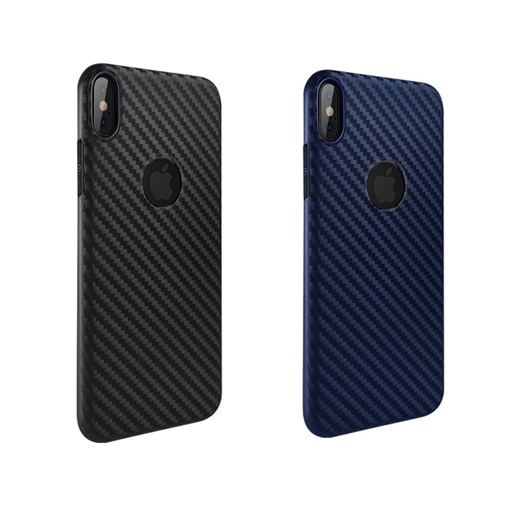 HOCO Delicate Shadow Series Case Carbon Fiber Texture TPU Cover for iPhone XS/X 5.8 inch - Black-5