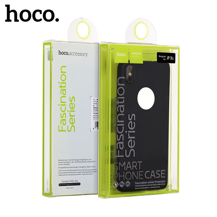 HOCO Fascination Series Matte TPU Case for iPhone XS / X 5.8 inch - Black-8