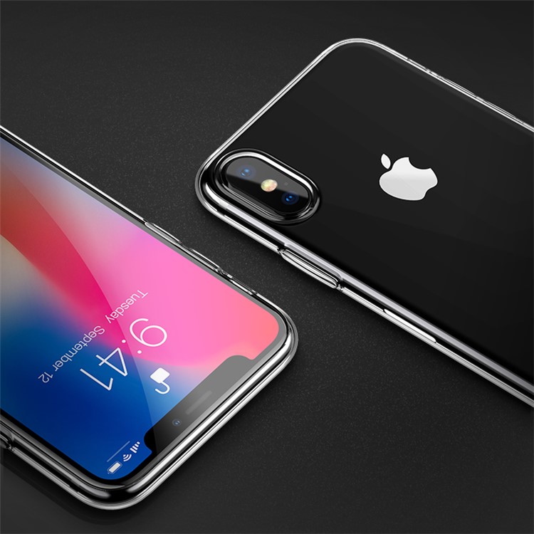 HOCO Light Series Transparent Soft TPU Phone Case for iPhone XS Max 6.5 inch - Transparent-8
