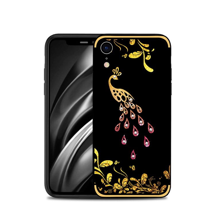 

NXE Rhinestone Decor Pattern Bayer TPU Mobile Shell for iPhone XR 6.1 inch - Phoenix Pattern, iPhone XR 6.1 inch