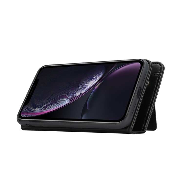 Funda De Piel Desmontable Con Monedero Múltiple 2 En 1 + Carcasa Trasera De TPU Para IPhone XR De 6,1 Pulgadas - Negro-7