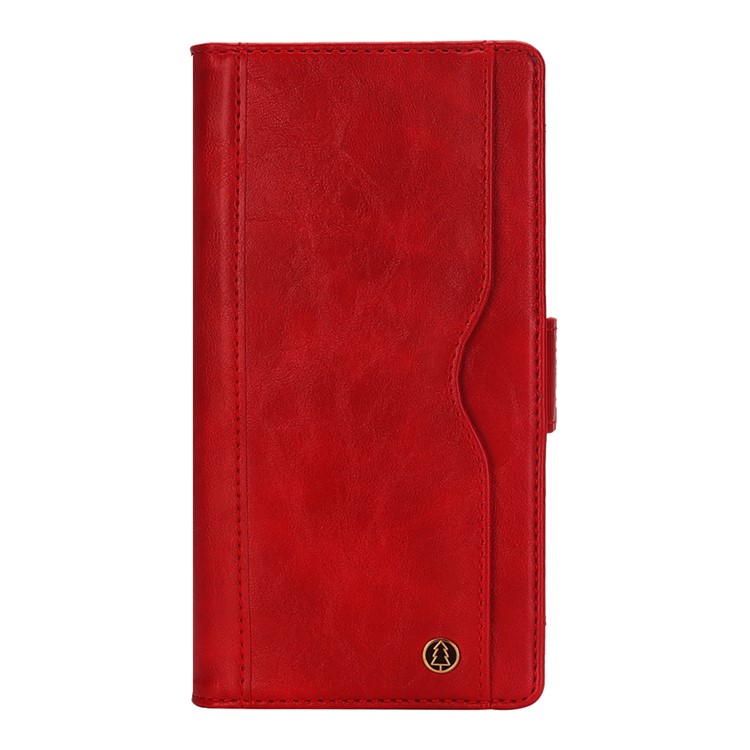 Funda De Piel Monedero Multi-ranura Extraíble 2 En 1 + Carcasa Trasera De TPU Para IPhone XR De 6,1 Pulgadas - Rojo-4