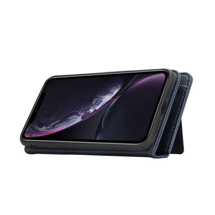 Removable 2-in-1 Multi-slot Wallet Leather Casing +TPU Back Shell for iPhone XR 6.1 inch - Blue-7
