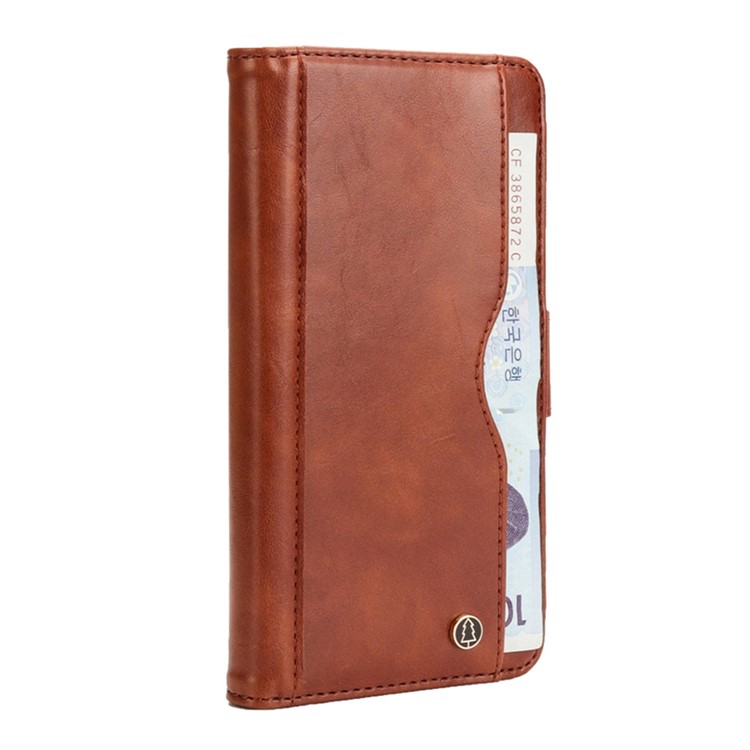 Custodia Protettiva Rimovibile Per Portafogli Multi-slot 2-in-1 + Guscio Posteriore In TPU Per IPhone XR Da 6,1 Pollici - Marrone-6