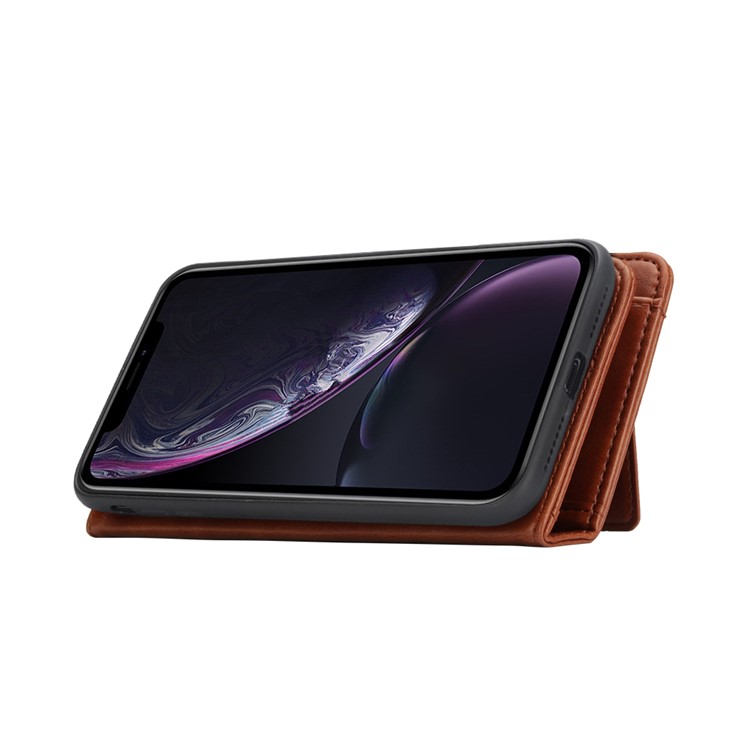 Custodia Protettiva Rimovibile Per Portafogli Multi-slot 2-in-1 + Guscio Posteriore In TPU Per IPhone XR Da 6,1 Pollici - Marrone-7