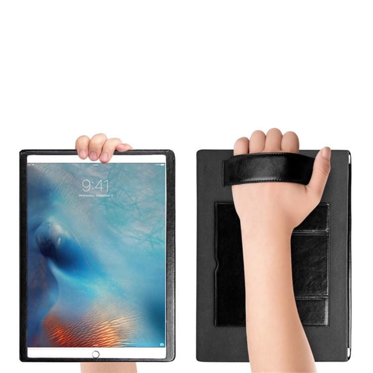 QIALINO Smart Genuine Leather Case Stand for iPad Pro 12.9 inch - Black-4
