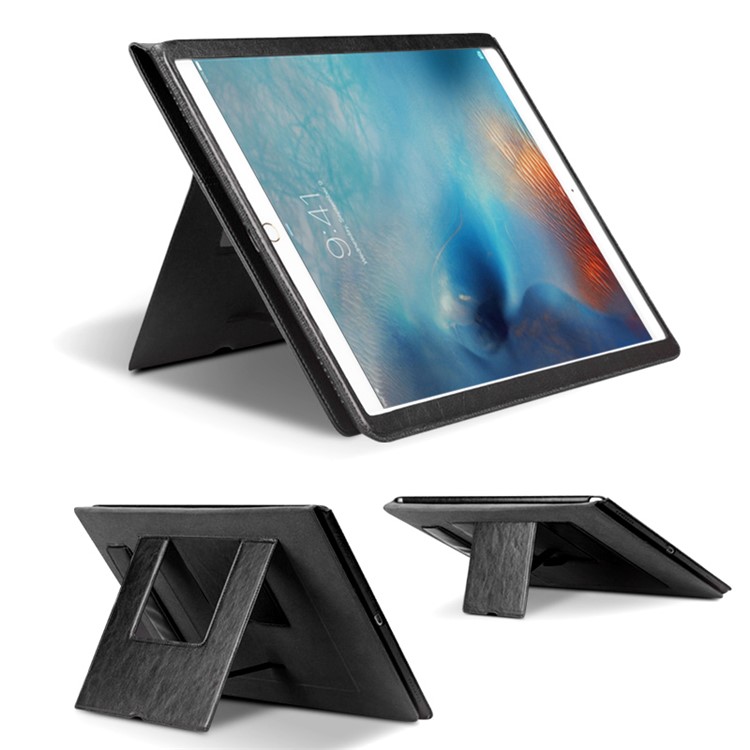 QIALINO Smart Genuine Leather Case Stand for iPad Pro 12.9 inch - Black-7