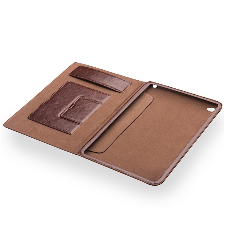 QIALINO Smart Genuine tampa de couro Stand para iPad Pro 12,9 polegadas - Brown-7