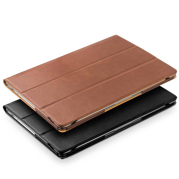 QIALINO PU Leather Tri-fold Stand Case for MacBook Air 13.3-inch - Black-6