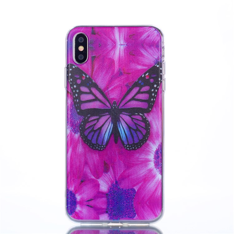 

Ultra Thin Patterned Soft TPU Back Shell for iPhone XS Max 6.5 inch - Butterfly, iPhone XS Max 6.5 inch