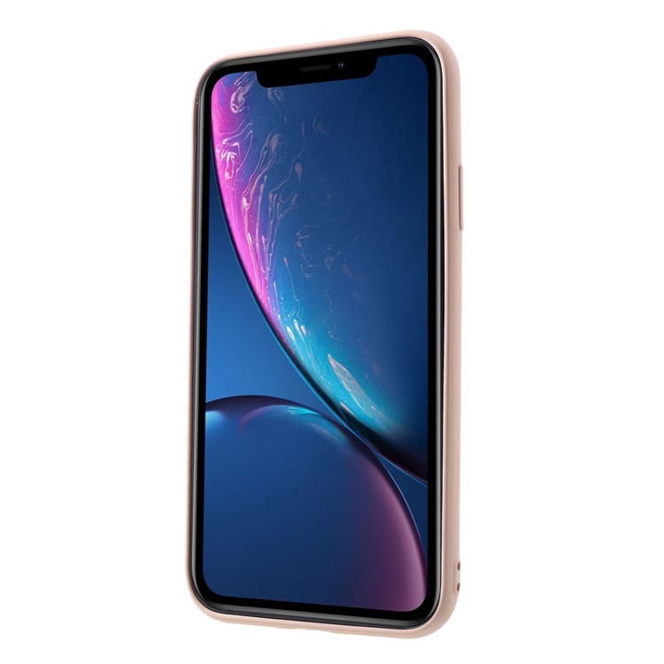 Tout Le Dos Enveloppé Et Bords Couverture De Caisse En Silicone Liquide Pour Iphone XR 6.1 Pouces - Rose-2