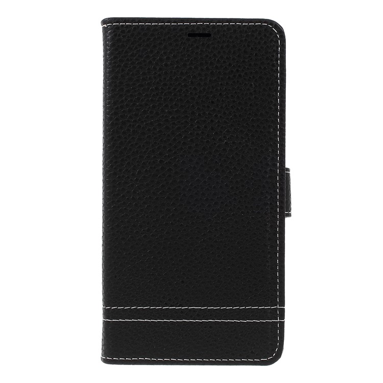 Litchi Texture Wallet Leather Case with Stand for iPhone XS Max 6.5 inch - Black-3