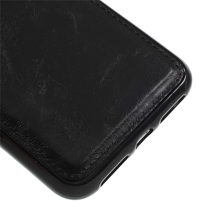 Detachable 2-in-1 Crazy Horse Wallet Leather Casing for iPhone XS Max 6.5 inch - Black-12