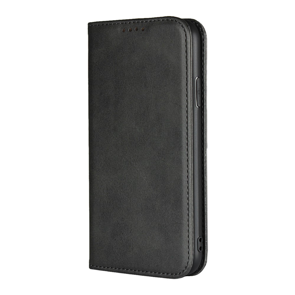 Case de Billetera de Cuero de Soporte Magnético Para Iphone XR 6.1 Pulgadas - Negro