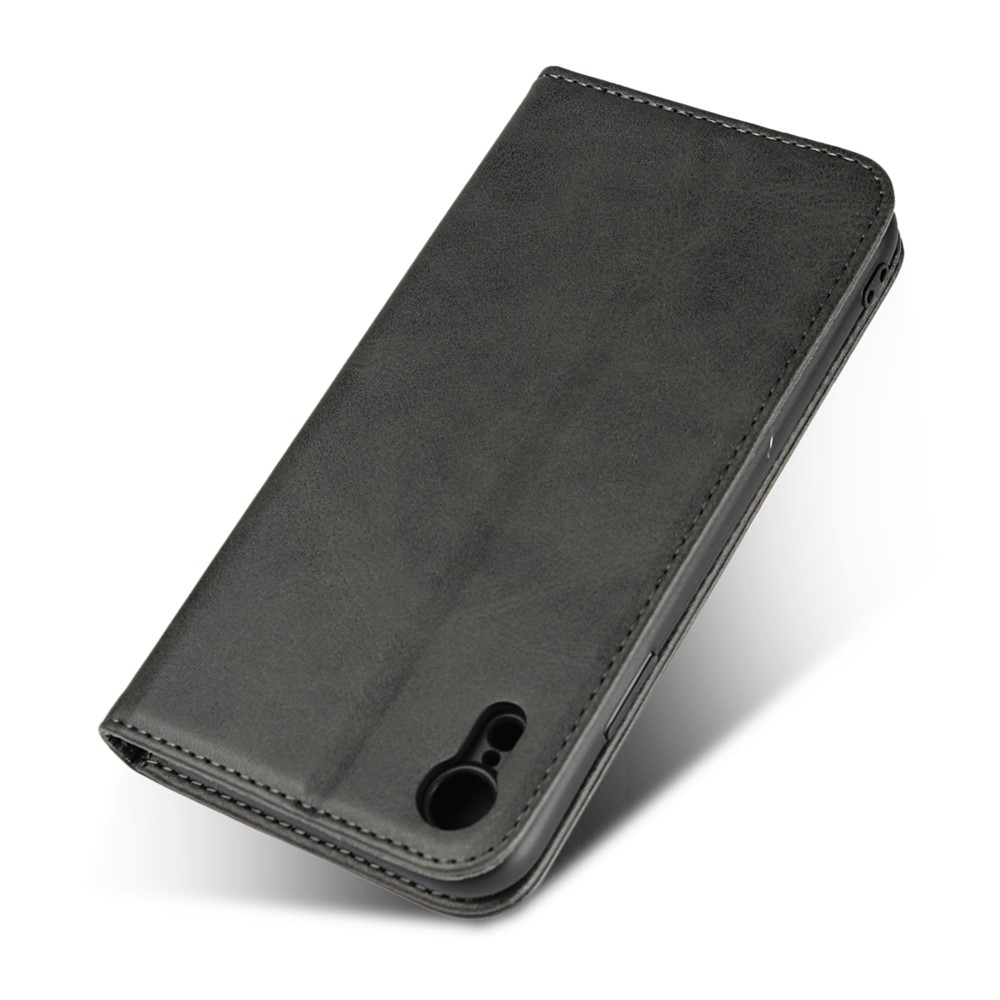 Magnetic Stand Leather Wallet Case for iPhone XR 6.1 inch - Black-6