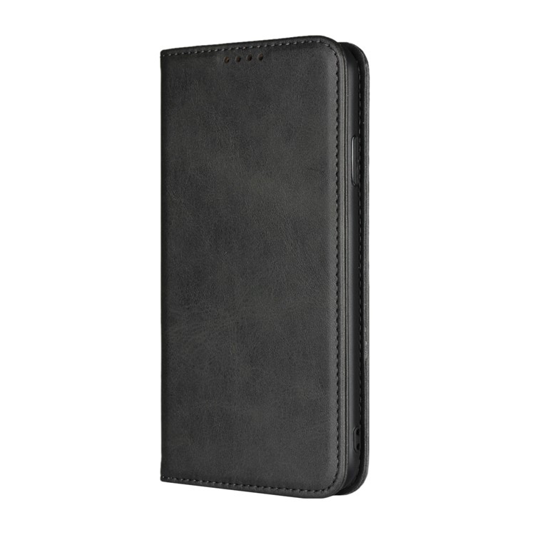 Magnetic Stand Leather Wallet Phone Case for iPhone XS Max 6.5 inch - Black-2