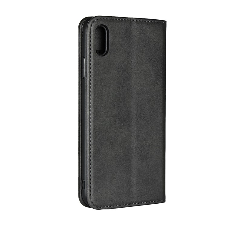 Magnetic Stand Leather Wallet Phone Case for iPhone XS Max 6.5 inch - Black-3