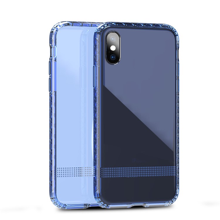 

IPAKY Diamond Texture TPU Phone Casing for iPhone XS / X 5.8 inch - Blue