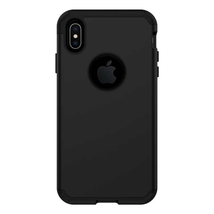 Detachable 3-in-1 Shock Absorption PC TPU Hybrid Case for iPhone XS Max 6.5 inch - Black-3