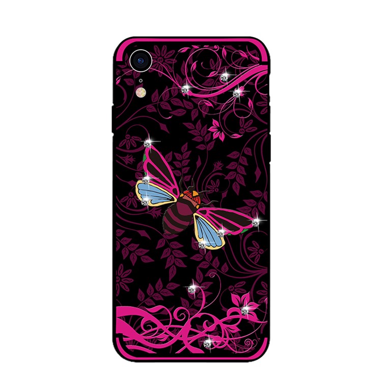 NXE Insect Pattern Diamante TPU Case for iPhone XR 6.1 inch - Rose Bee-3