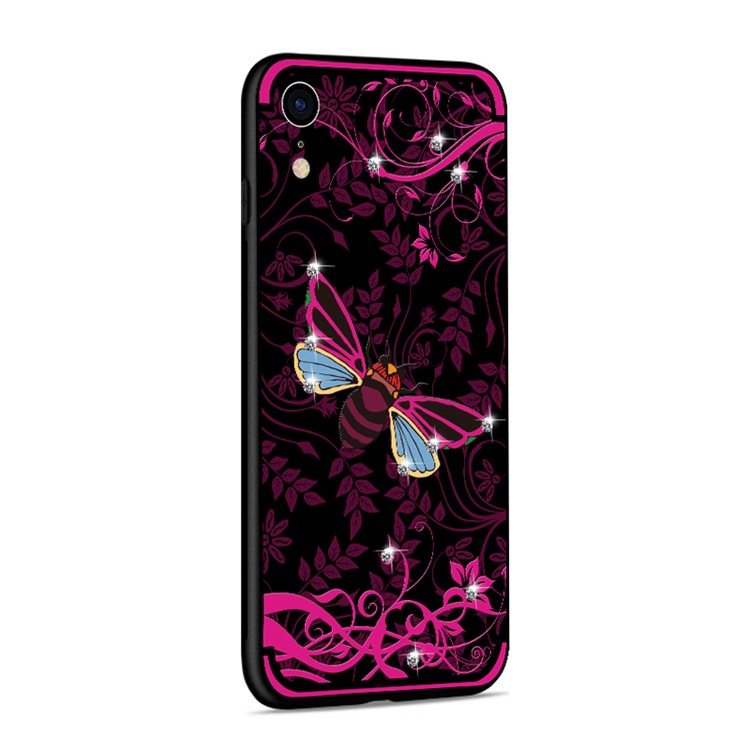 NXE Insect Pattern Diamante TPU Case for iPhone XR 6.1 inch - Rose Bee-5