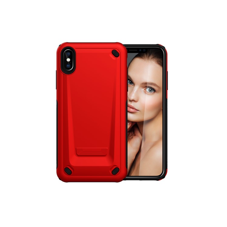 

Anti-drop PC + Soft TPU Hybrid Casing for iPhone XS Max 6.5 inch - Red, iPhone XS Max