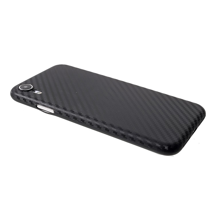 For iPhone XR 6.1 inch Ultra Thin Carbon Fiber Texture PC Case-3