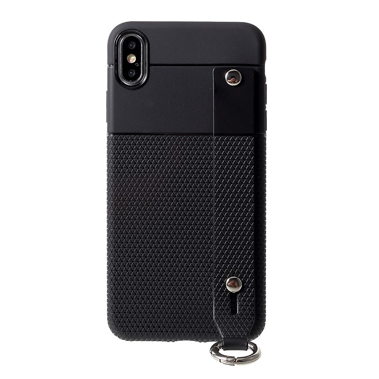 Triangle Pattern TPU Case for iPhone XS Max 6.5 inch - Black-2