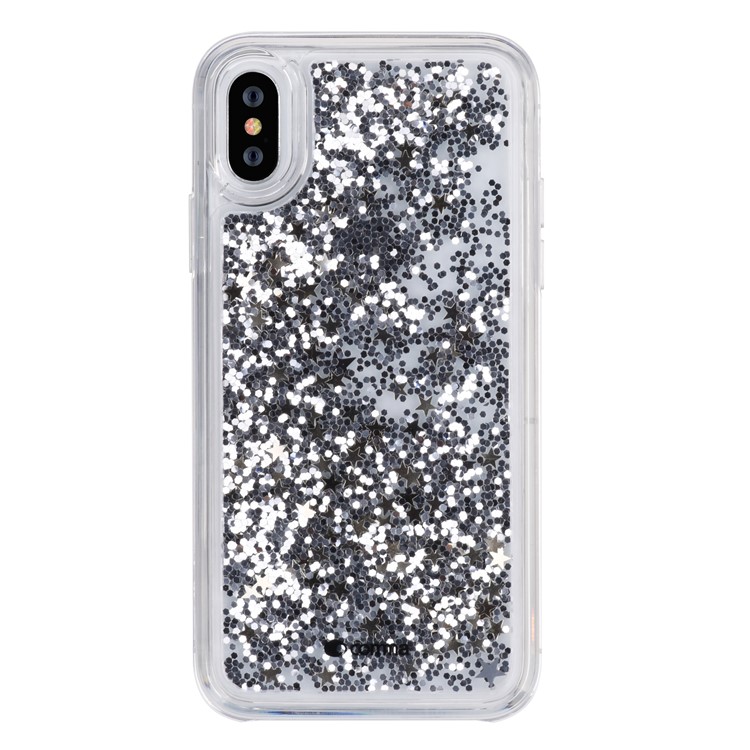 

COMMA Dynamic Sequins Quicksand PC Mobile Phone Shell for iPhone XS Max 6.5 inch - Silver, iPhone XS Max 6.5 inch