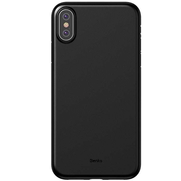 BENKS Magic Lollipop 0.4mm Ultra-thin Matte PP Phone Case for iPhone XS 5.8 inch - All Black-3