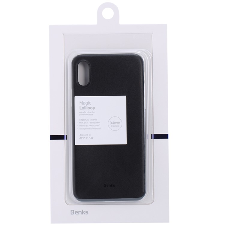 BENKS Magic Lollipop 0.4mm Ultra-thin Matte PP Phone Case for iPhone XS 5.8 inch - All Black-7