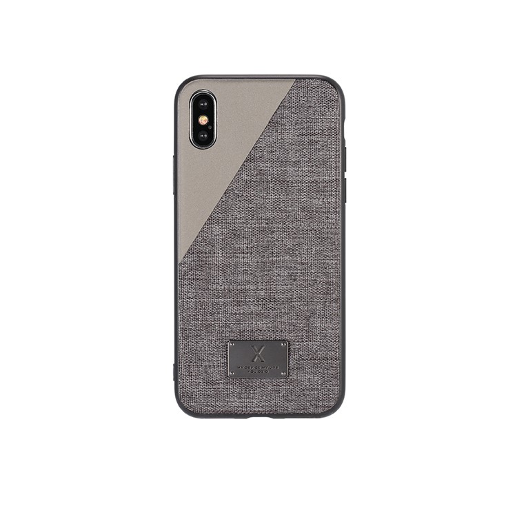 

WK Mings Series Задний Чехол Для Iphone XS Max 6.5 Inch TPU + PC + Ткань Гибридный Чехол - Серый, iPhone XS Max 6.5 inch