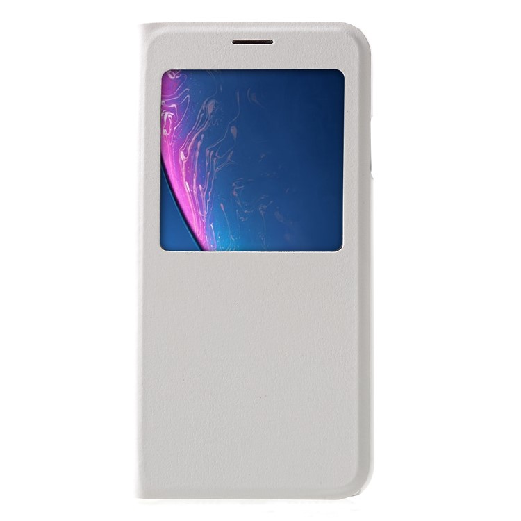 

View Window PU Leather Folio Shell Case for iPhone XS Max 6.5 inch - White, iPhone XS Max