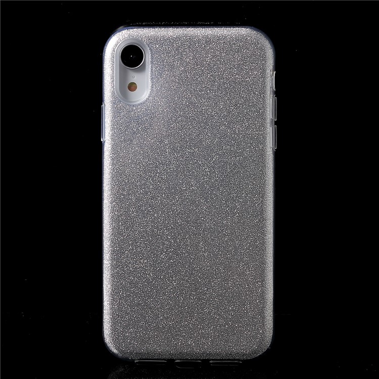 

Glittery TPU + PC Hybrid Cell Phone Cover for iPhone XR 6.1 inch - Silver, iPhone XR