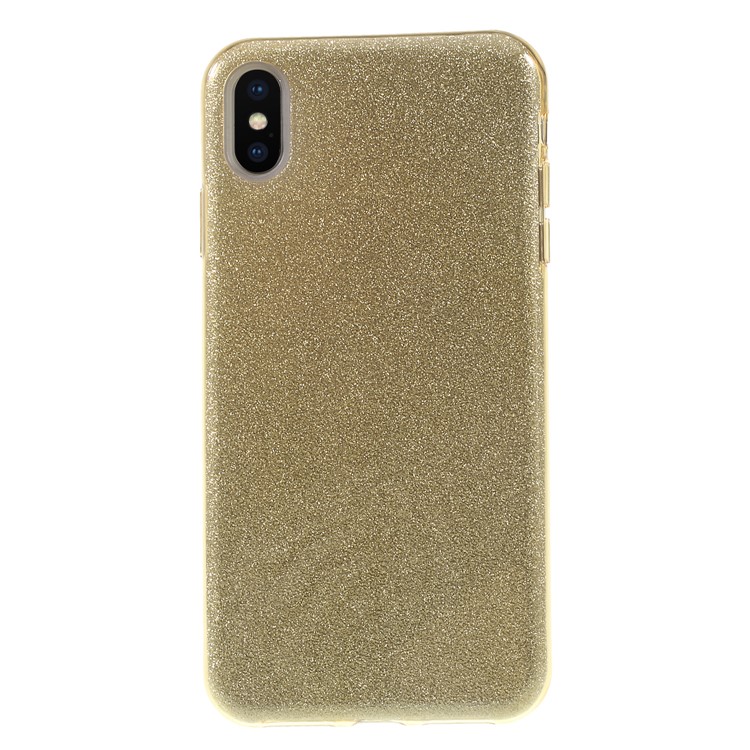 

Блестящий Порошок 3-компонентный Корпус TPU + PC С Гибридным Корпусом Для Iphone XS Max 6.5 Inch - Золото, iPhone XS Max