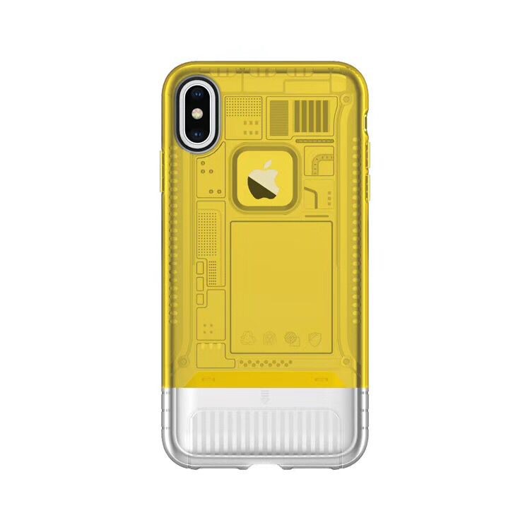 

Ультра Тонкий Прозрачный Пластик + Комбинированный Корпус TPU Для Iphone XS Max 6.5 Inch - Желтый, iPhone XS Max