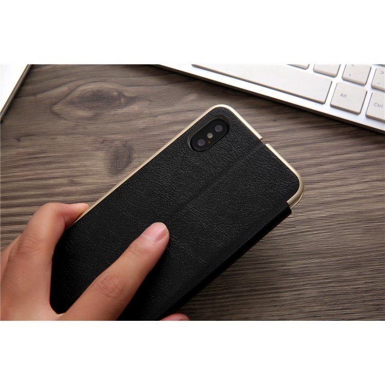 CMAI2 Leather Stand Case with Card Slot for iPhone XS Max 6.5 inch - Black-19