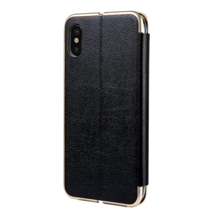 CMAI2 Leather Stand Case with Card Slot for iPhone XS Max 6.5 inch - Black-4