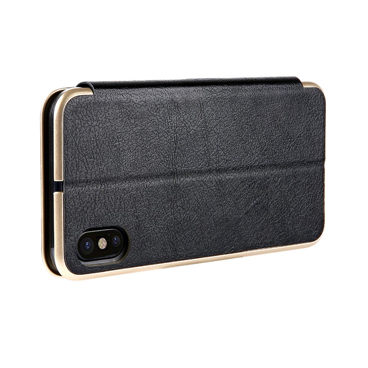 CMAI2 Leather Stand Case with Card Slot for iPhone XS Max 6.5 inch - Black-5