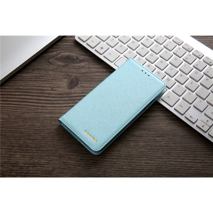 CMAI2 Seda Textura PU Carteira De Couro Tampa Móvel Para O Iphone XS Max 6,5 Polegadas - Bebê Azul-17