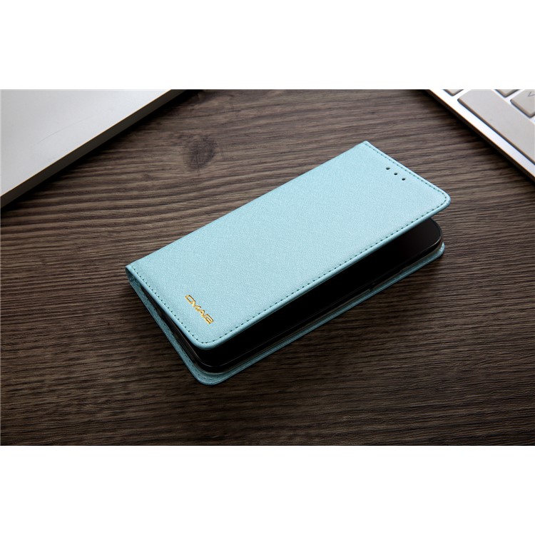 CMAI2 Seda Textura PU Carteira De Couro Tampa Móvel Para O Iphone XS Max 6,5 Polegadas - Bebê Azul-22
