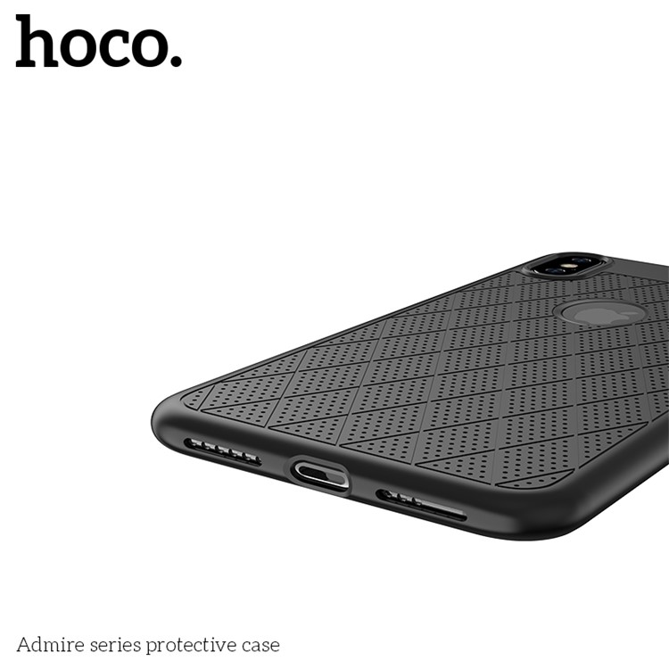 HOCO Admire Series 0.8mm Soft Matte TPU Case for iPhone XS/X 5.8 inch - Black-2