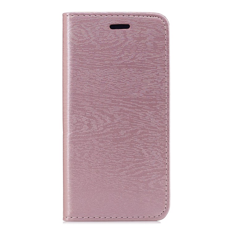 

[Auto-absorbed] [Wood Texture] PU Leather Stand Casing for iPhone XS Max 6.5 inch - Rose Gold, iPhone XS Max