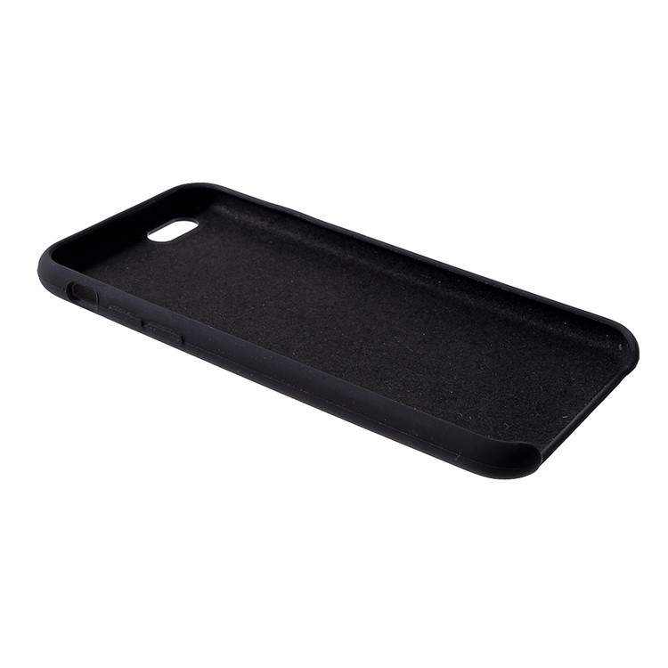 For iPhone 6s / 6 4.7 inch Silky Solid Silicone Protection Phone Case - Black-5