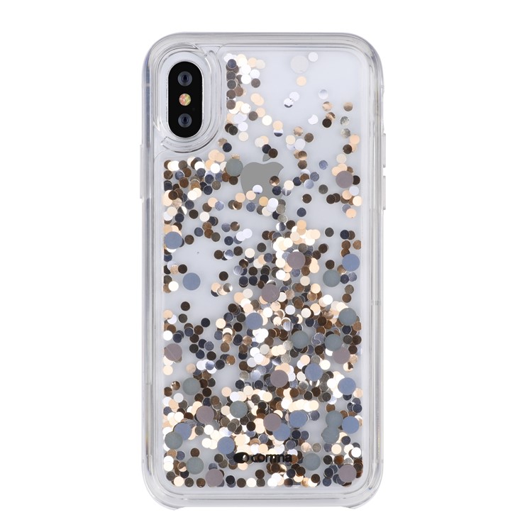 

COMMA Dynamic Sequins Quicksand PC Phone Cover for iPhone XS / X 5.8 inch - Multi-color, iPhone XS 5.8 inch