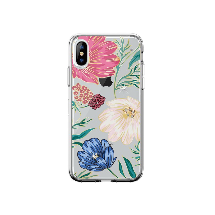 

Запятая [diamond Цветок] IML Пластик TPU Combo Сотовый Телефон Чехол Для Iphone XS / X 5,8 Дюйма - Стиль D, iPhone XS 5.8 inch