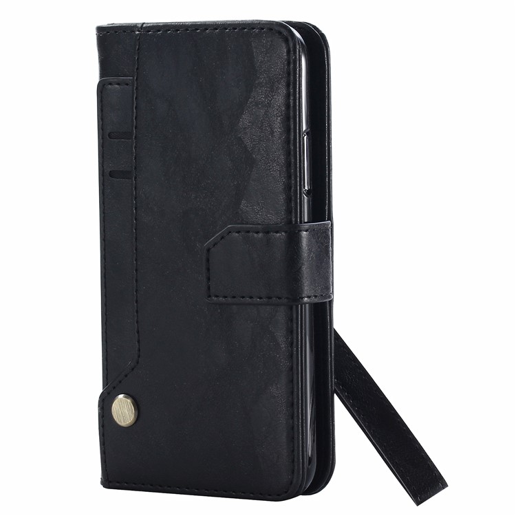 Magnetic Detachable Leather Wallet Mobile Case for iPhone XS Max 6.5 inch - Black-3