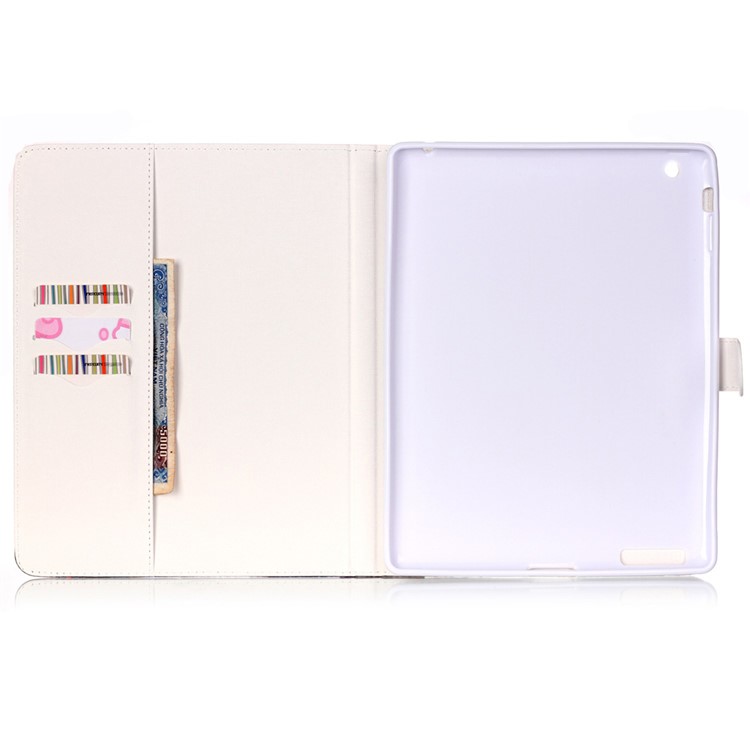 Leder magnetische Flip Cover für iPad 4/3/2 - Liebhaber unter Straßenlaterne-11