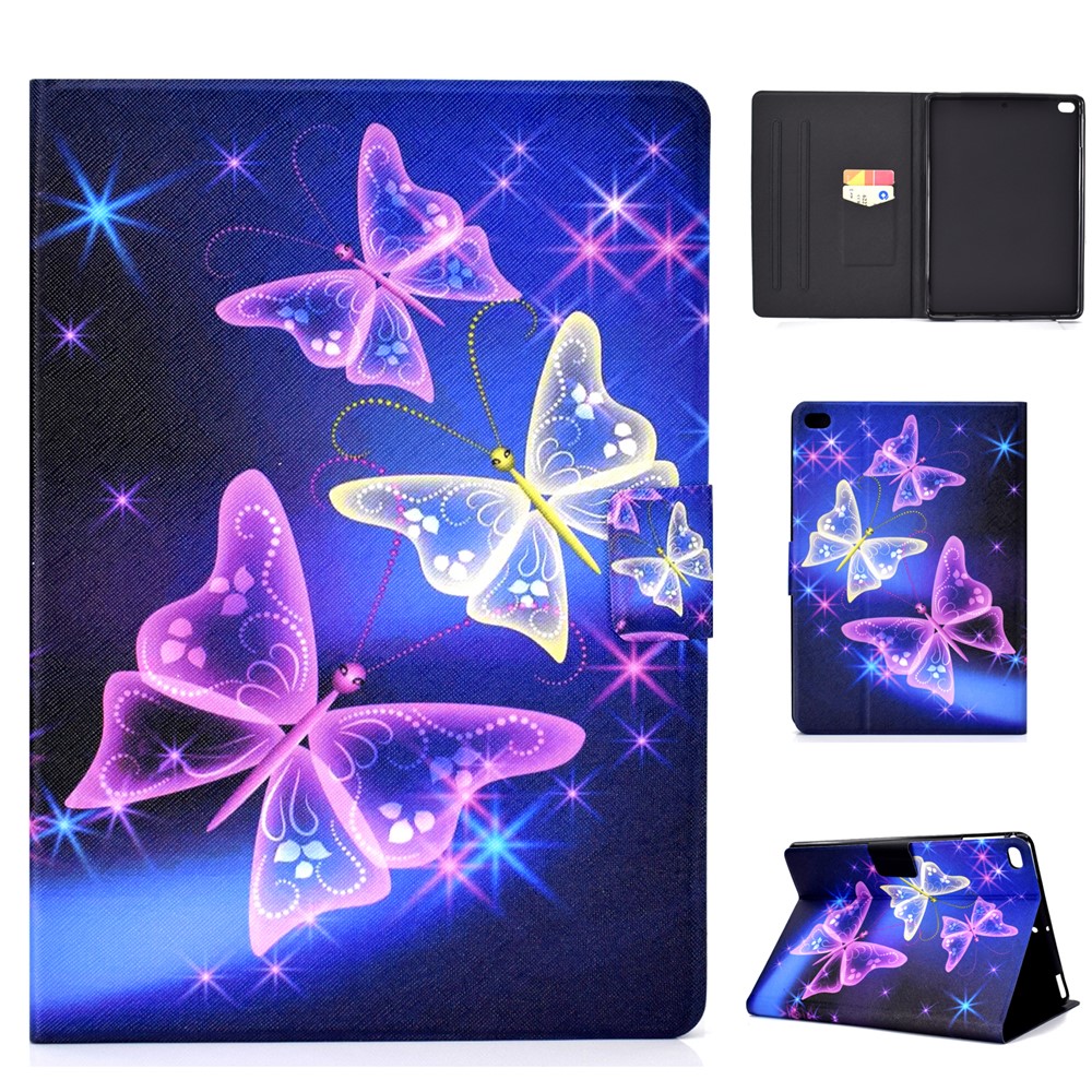 Pattern Printing Leather Stand Case for iPad 9.7-inch (2018)/9.7-inch (2017)/Air 2/Air - Vivid Butterfly-1