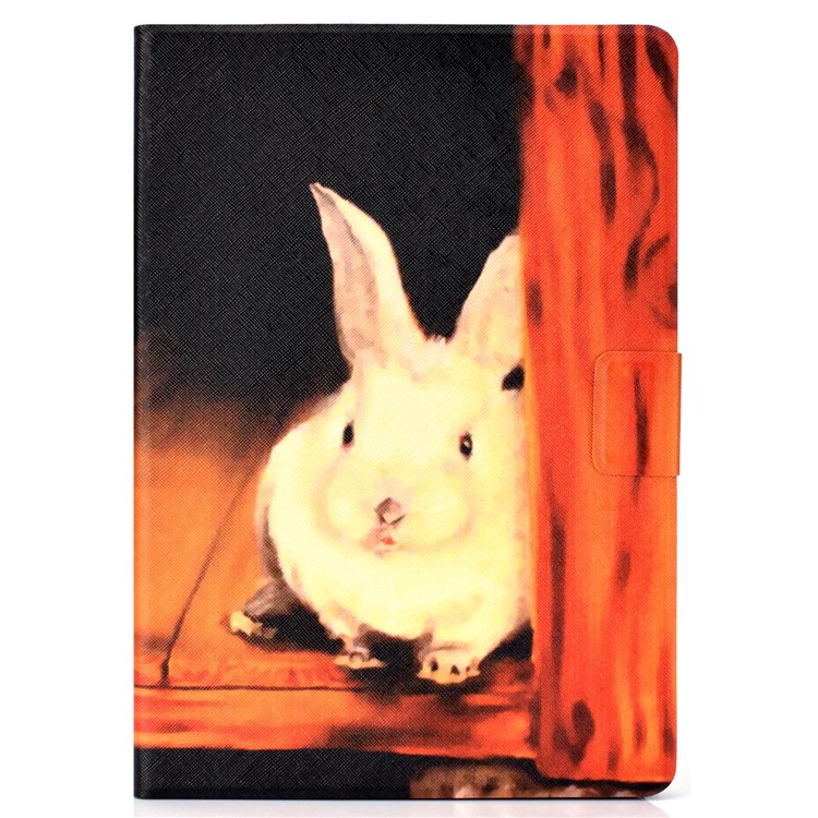 Pattern Printing Leather Stand Case for iPad Pro 10.5-inch (2017) - Cute Rabbit-2